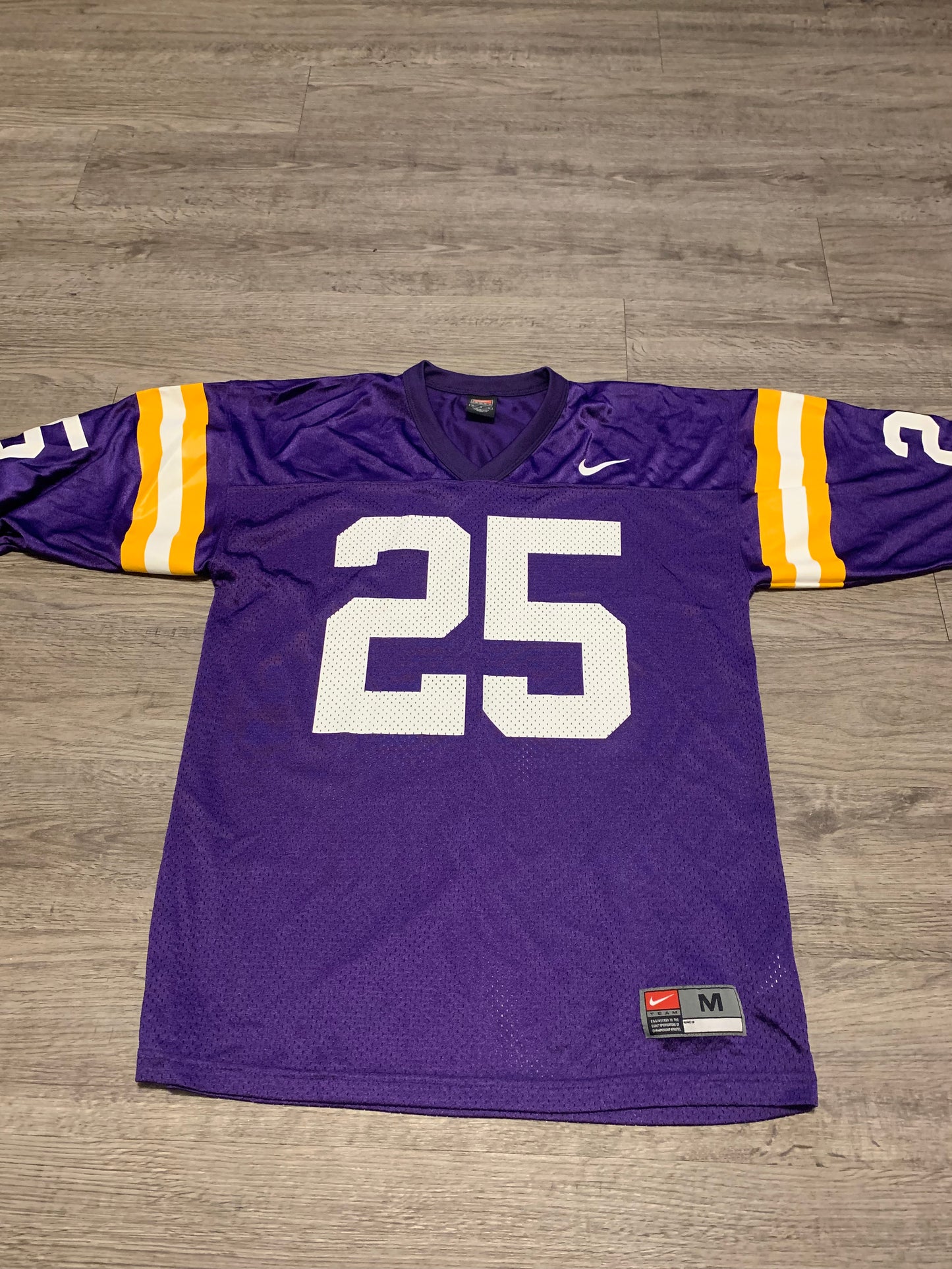 Vintage Y2K LSU Tigers Nike Team Football Jersey Number 25