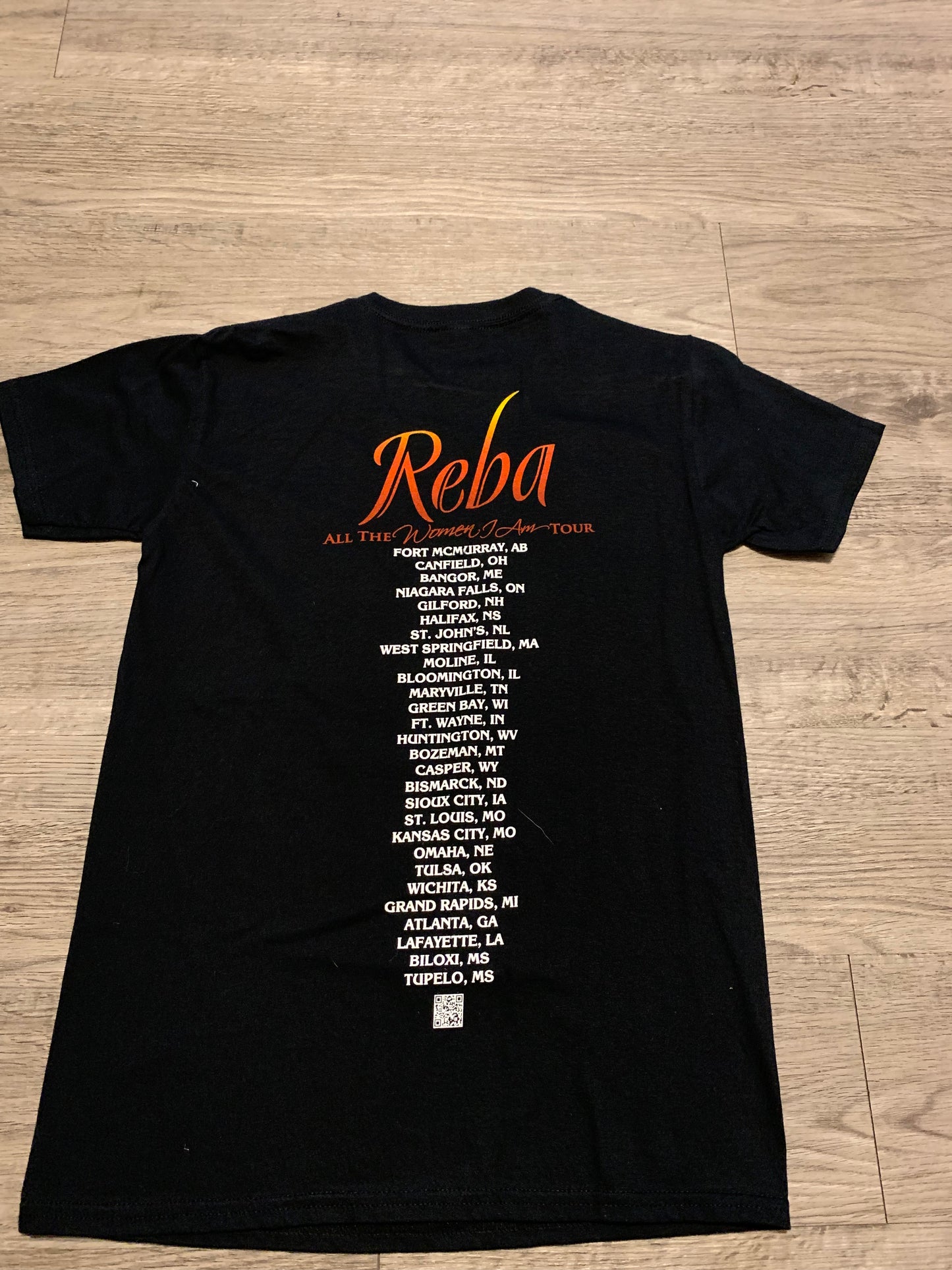 2012 All The Women I Am Reba Mcentire Country Band Tour Tee Shirt