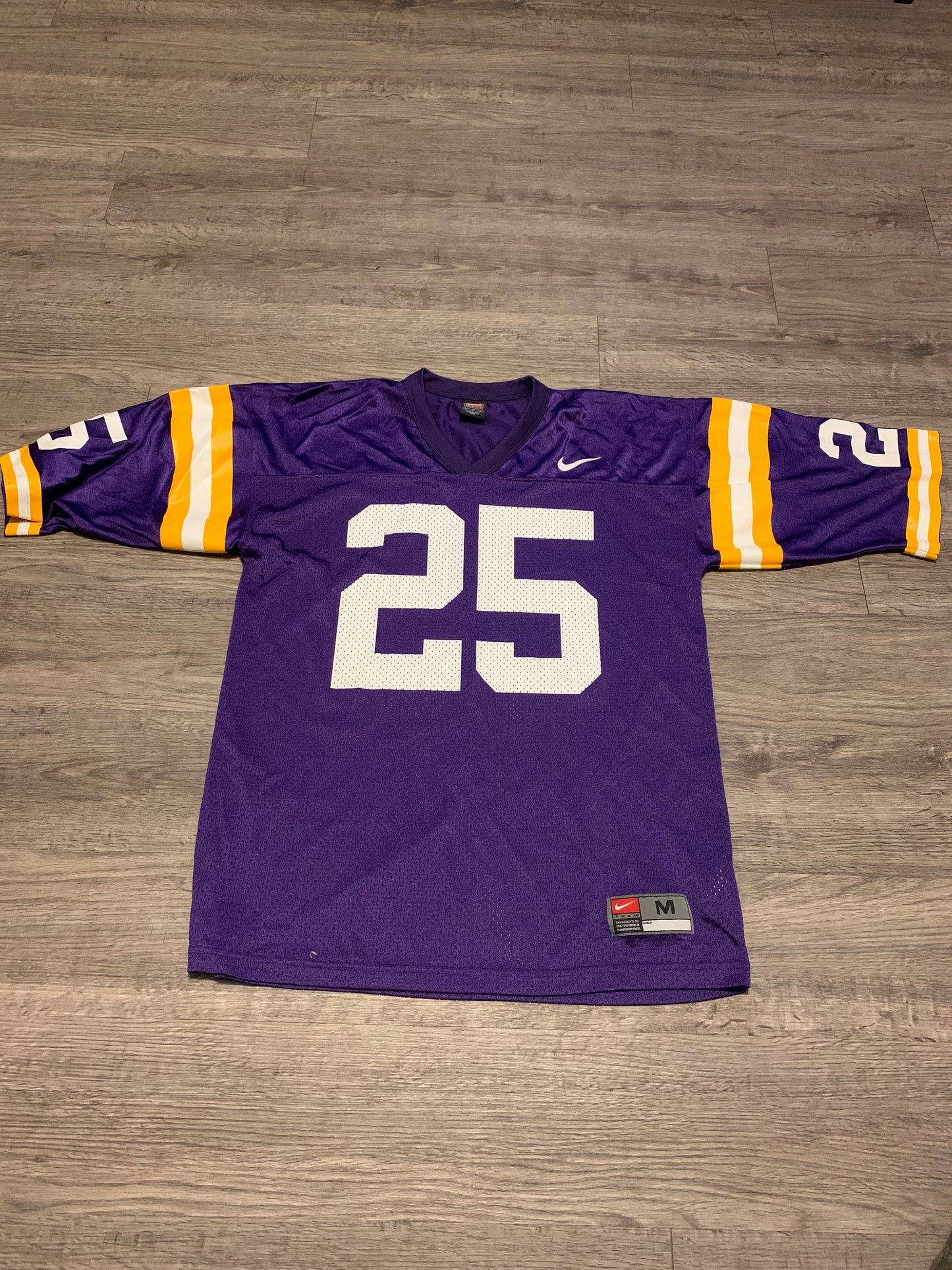 Vintage Y2K LSU Tigers Nike Team Football Jersey Number 25