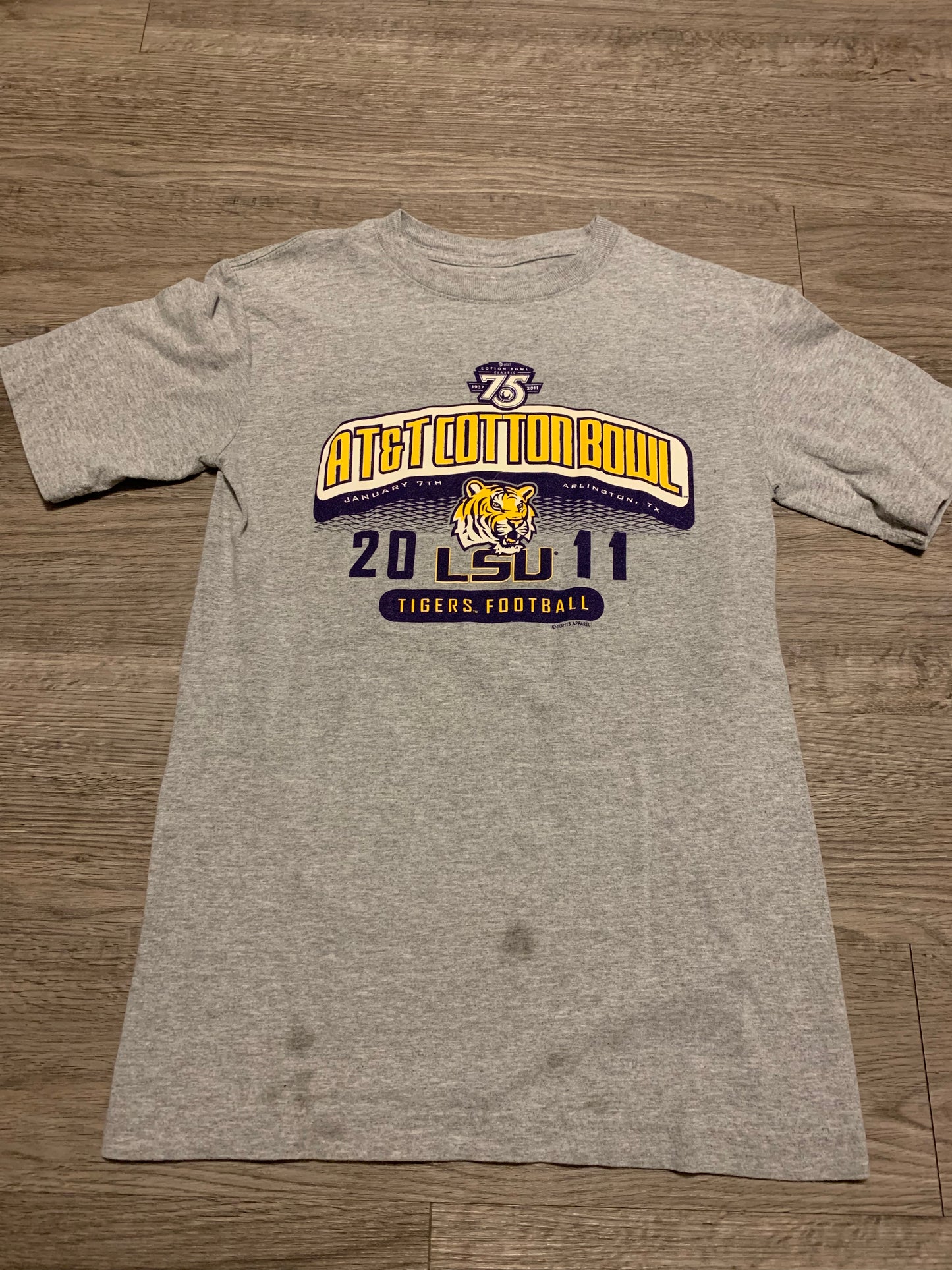 2011 Pro Edge January 7th Arlington Texas 75th Anniversary AT&T Cotton Bowl Tee Shirt