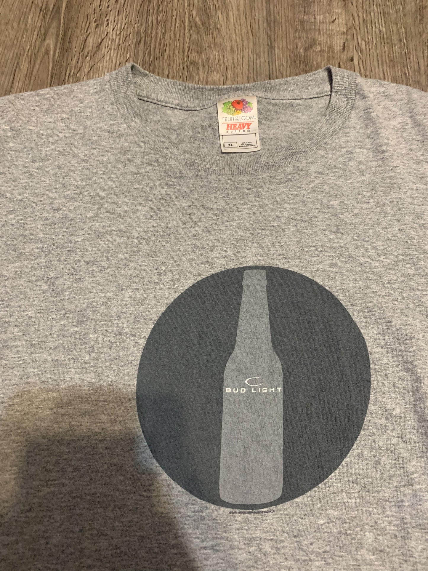 Vintage Y2K 2004 Bud Light Logo Tee Shirt