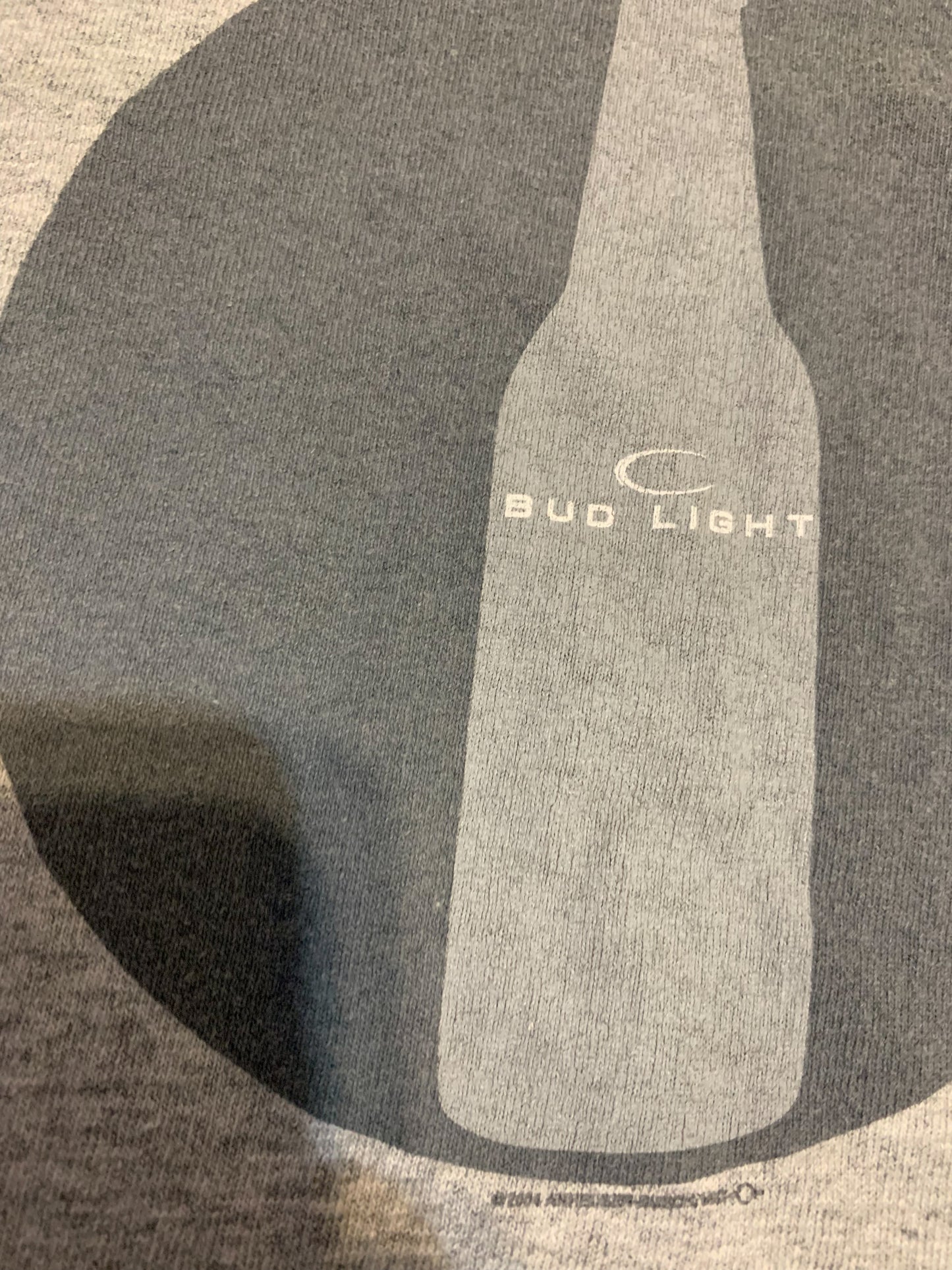 Vintage Y2K 2004 Bud Light Logo Tee Shirt