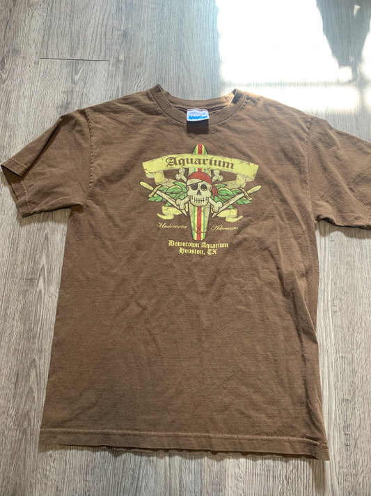 Vintage Underwater Adventure Downtown Aquarium Houston Texas Tee Shirt
