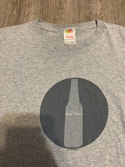 Vintage Y2K 2004 Bud Light Logo Tee Shirt